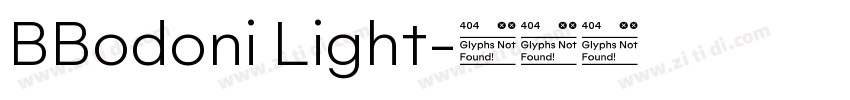 BBodoni Light字体转换